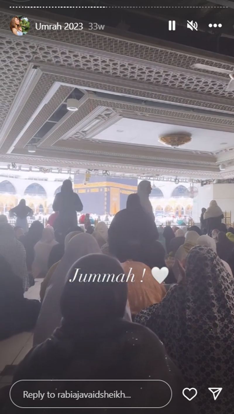 Rabia Javaid Sheikh's Instagram story about her religion
