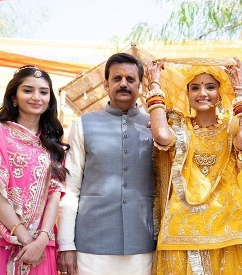 Rajendra Shukla with his daughters