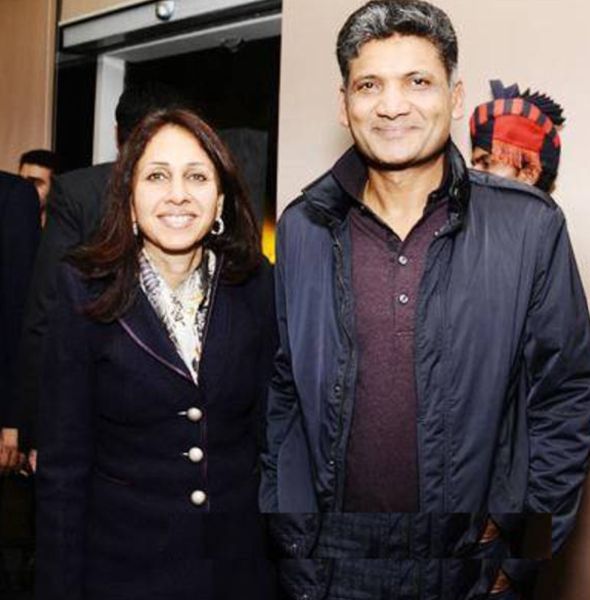Urvi Jindal's father, Ratan Jindal, and his mother, Deepika Jindal