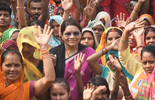 Renuka Singh during a political rally