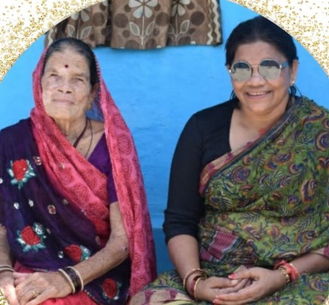 Renuka Singh with her mother