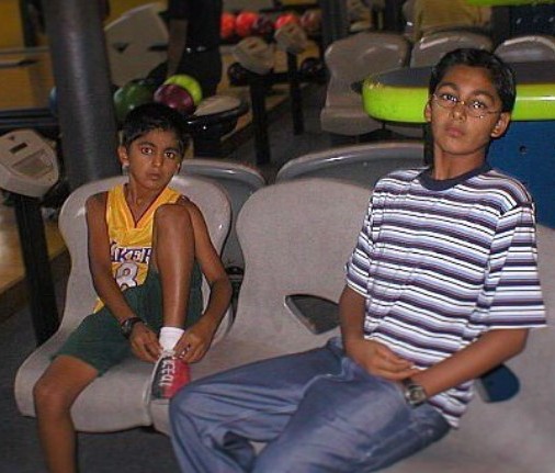 Rohan Gurbaxani (left) when he was young and used to dance
