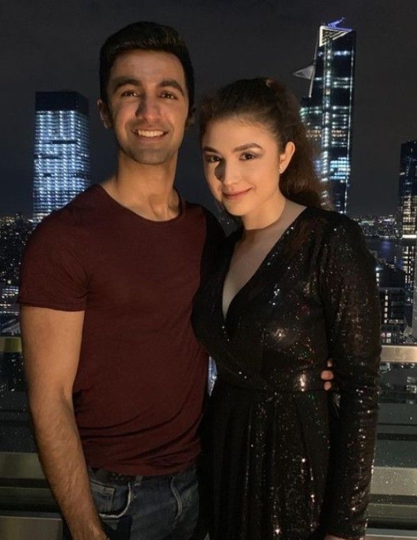 Rohan Gurbaxani with Maria Muller (right), co-star of his first short film