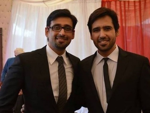 Sami Khan with his brother