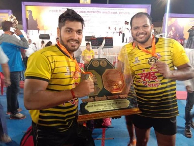 Sanket Sawant (left) at the Chhatrapati Shivaji Maharaj Cup 2018