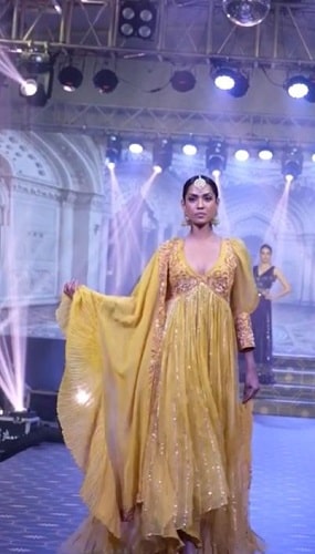 Shruti Menon in a fashion show