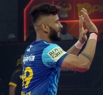 Shubham Shinde's tattoo on his right arm