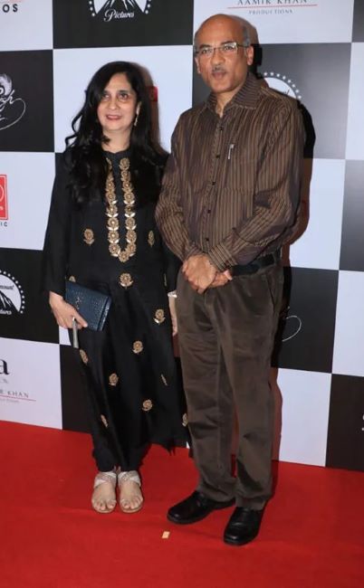 Sooraj Barjatya with his wife Vineeta Barjatya