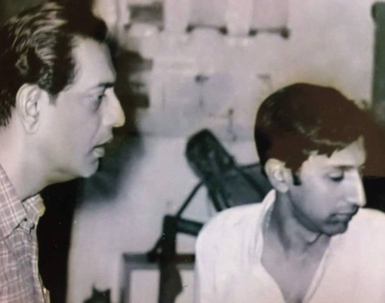 Tinnu Anand with Satyajit Ray