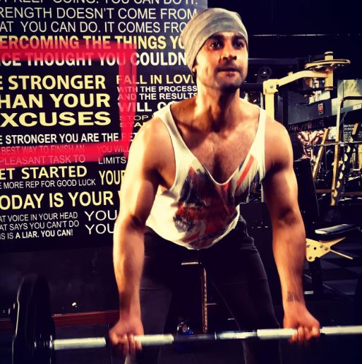Vikram Bakshi during his workout session