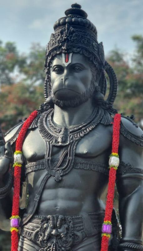 21-feet tall Hanuman Statue by Arun Yogiraj