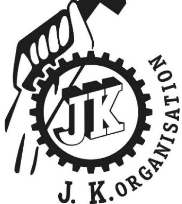 A logo of J.K. Organisation