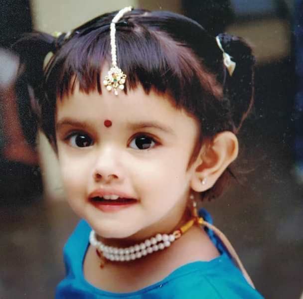 A childhood photograph of Ketaki Kulkarni