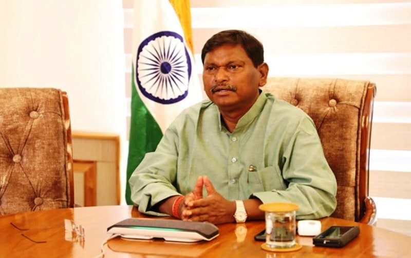 A photo of Arjun Munda taken while he was serving as the Chief Minister of Jharkhand