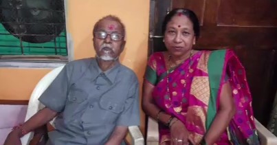 A picture of Vivek Chachere's parents