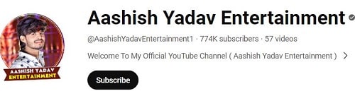 Aashish Yadav's YouTube channel