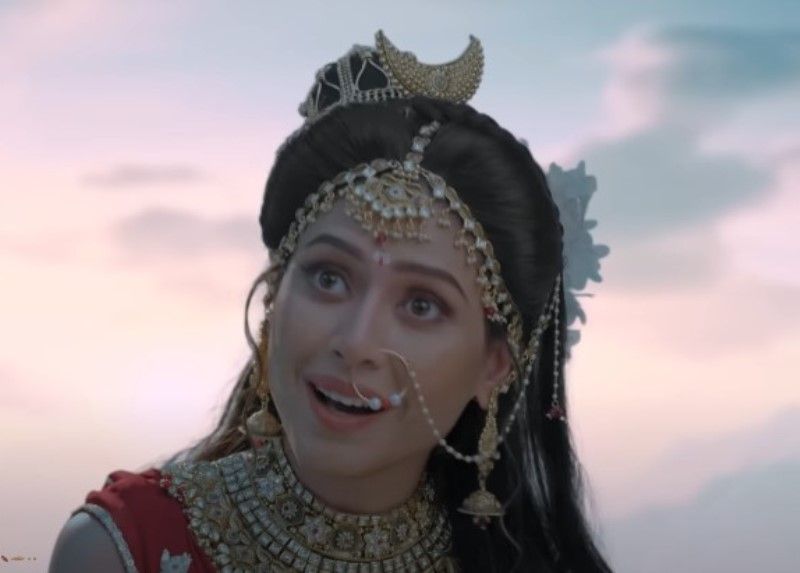 Aishwarya Raj Bhakuni in a still from the television series 'Srimad Ramayana'