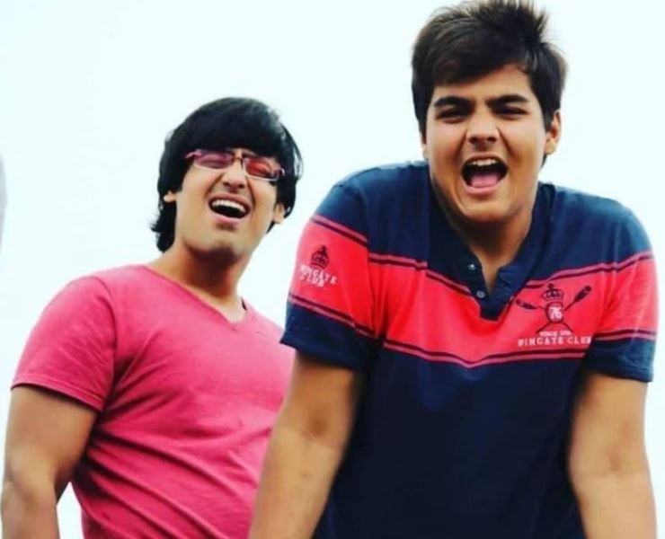 An old picture of Ashish Chanchlani and Akash Dodeja