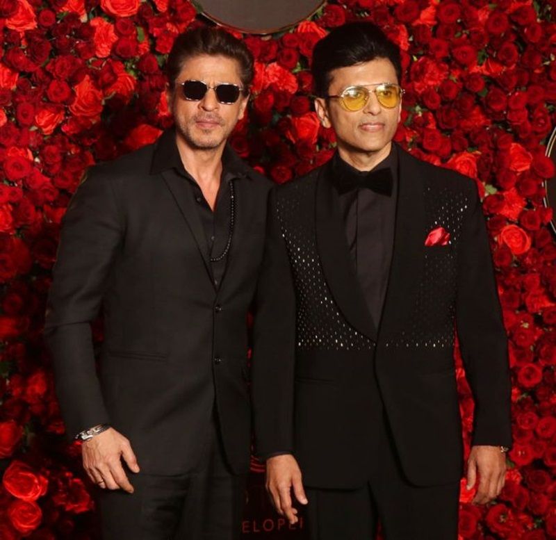 Anand Pandit with Shah Rukh Khan