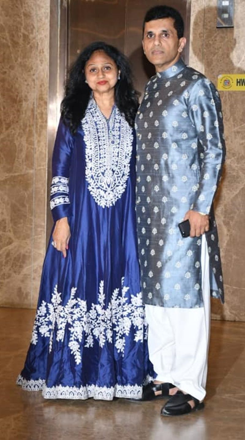 Anand Pandit with his wife