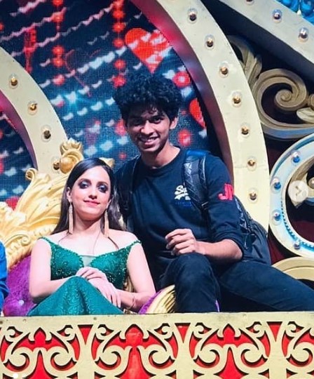 Anuradha Iyengar on the sets of the dance show Nach Baliye 9 (2019)