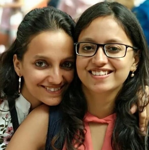 Anuradha Iyengar with her sister, Apoorva Iyengar