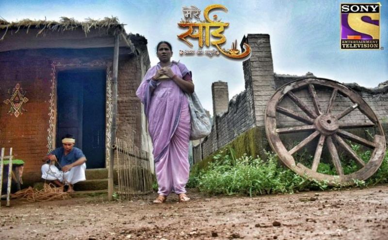 Chhaya Kadam on the poster of the television series 'Mere Sai: Shraddha Aur Saburi'