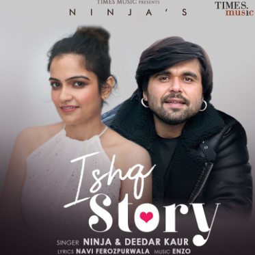 Deedar Kaur on the poster of the song 'Ishq Story'