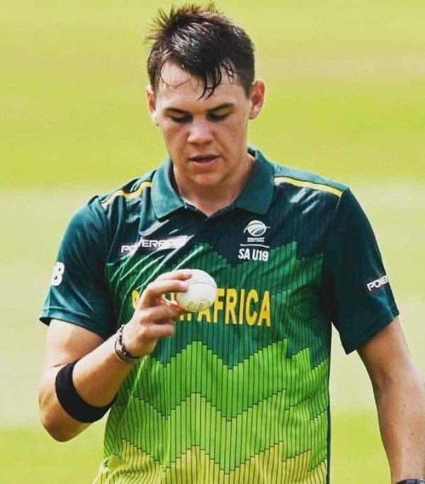 Gerald Coetzee during his South Africa Under-19 playing days