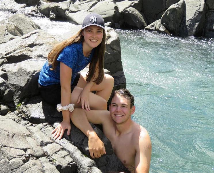 Gerald Coetzee with his wife, Hannah Hathorn, during an outdoor adventure activity