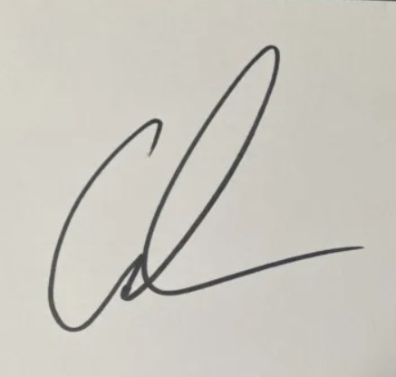 Gus Atkinson's signature