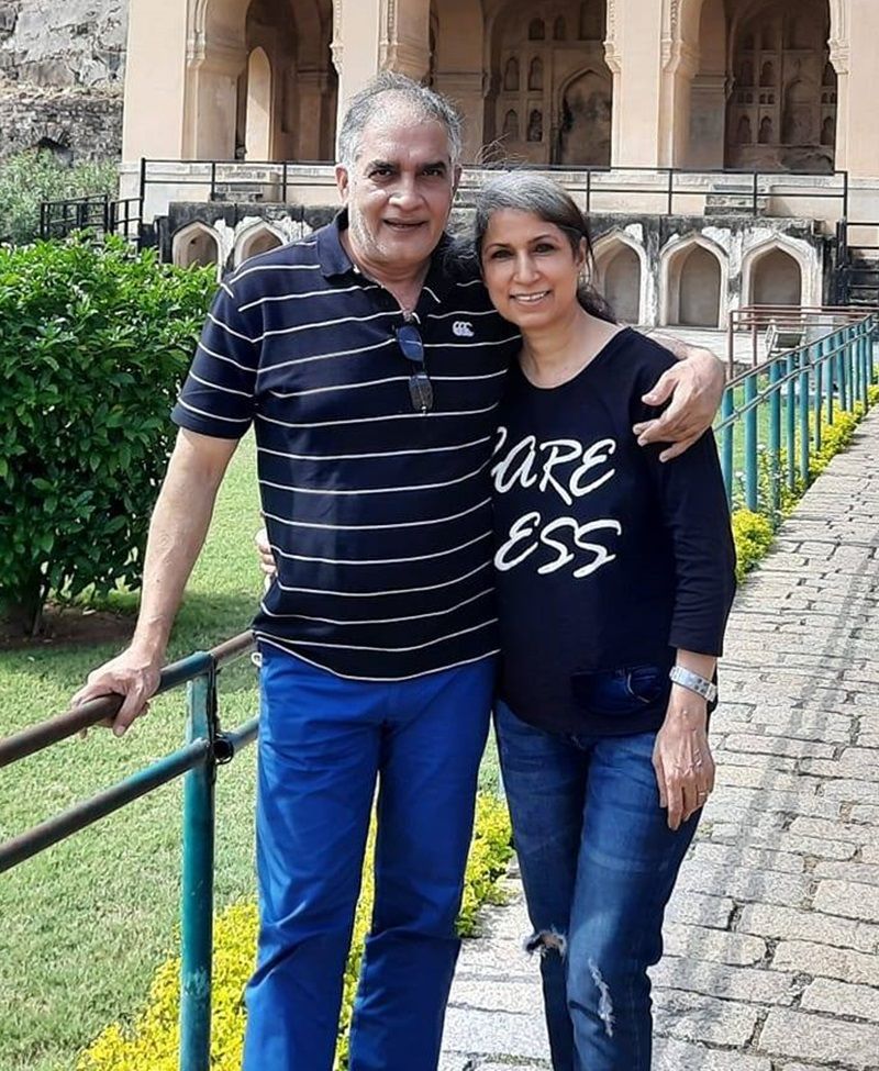 Haresh Khatri with his wife
