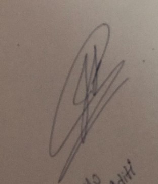 Ishan Kishan's autograph