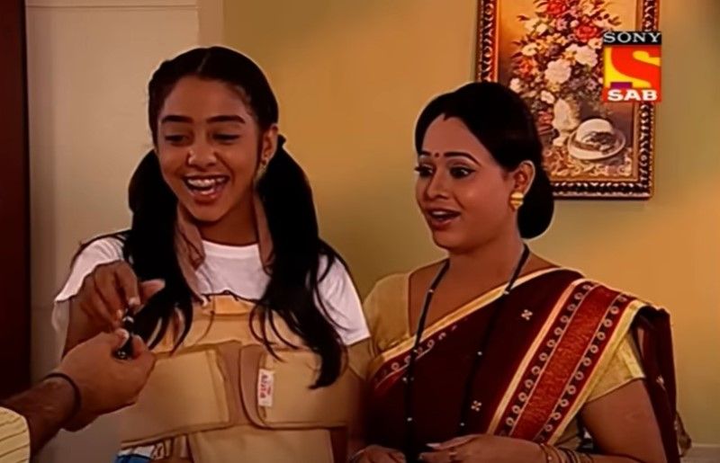 Jheel Mehta in a still from the Hindi TV series 'Taarak Mehta Ka Ooltah Chashmah'