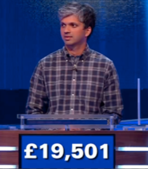 Keshava Guha as a participant of The Jeopardy