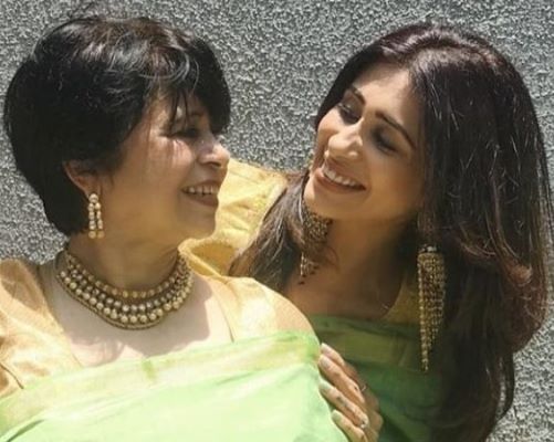 Kishwer Merchant with her mother