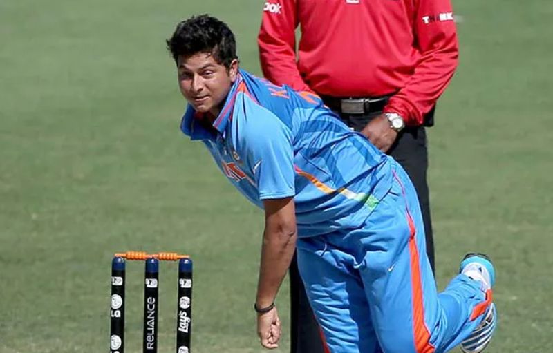 Kuldeep Yadav in action during the Under 19 World Cup in 2014