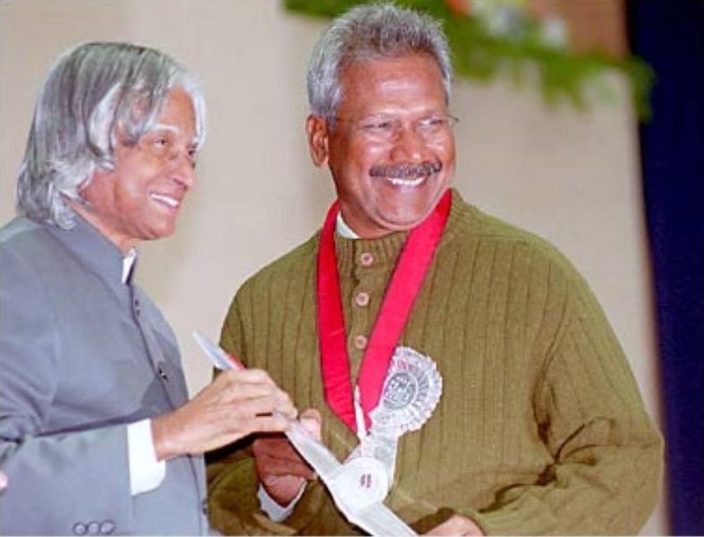 Mani Ratnam receiving the National Award