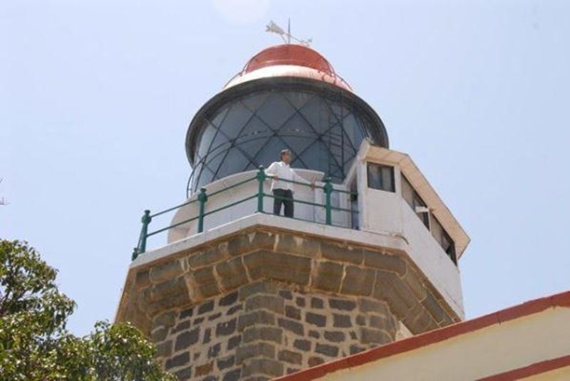 Milind Deora at one of the lighthouse