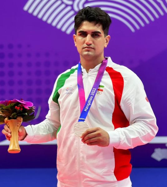 Mohammadreza Kaboudrahangi at the 2022 Asian Games, China