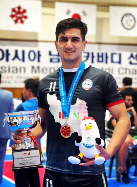 Mohammadreza Kaboudrahangi at the Asian Kabaddi championship