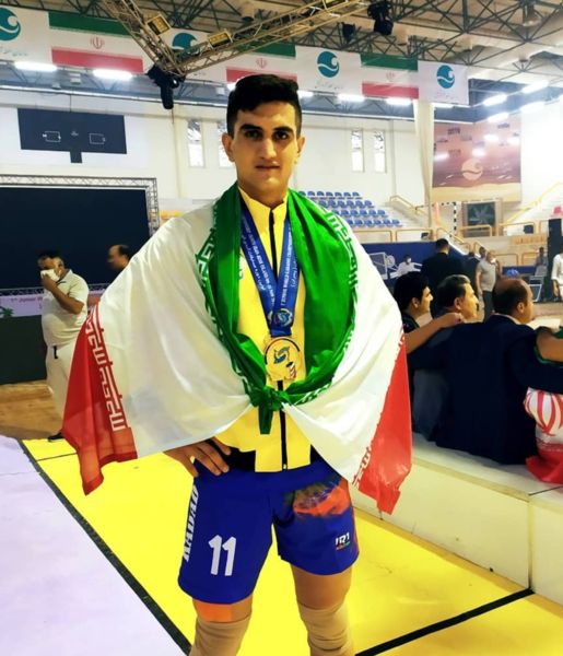 Mohammadreza Kaboudrahangi at the Junior World Kabaddi Championship