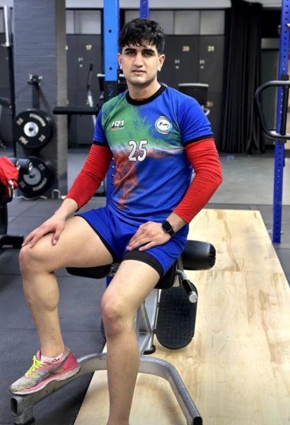Mohammadreza Kaboudrahangi at the gym