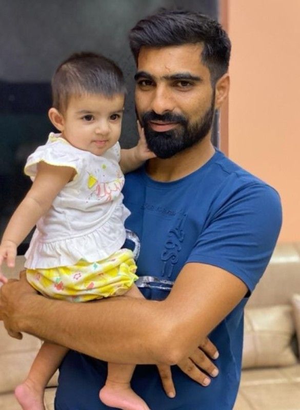 Mohammed Kaif with his daughter Amirah Fatima