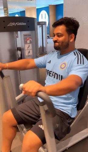 Mrinank Singh during his workout session
