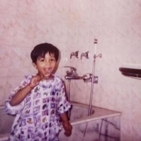 Mrinank Singh in childhood