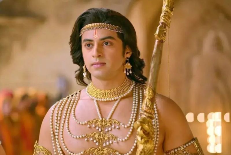 Nikhlesh Rathore in a still from the serial Srimad Ramayana