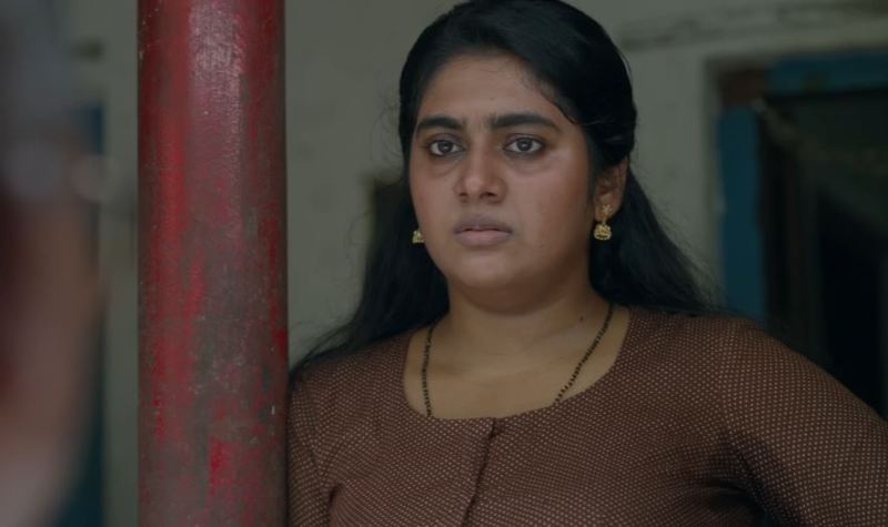 Nimisha Sajayan as Vasanthi in a still from the film 'Oru Thekkan Thallu Case' (2022)