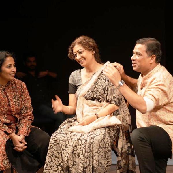 Paayal Kapoor Nair in Salima Raza's theatrical production Majaz Zinda Hai (2023)