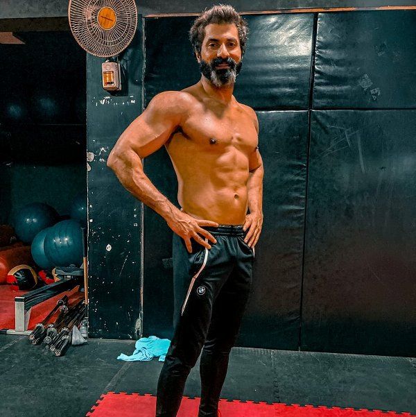 Raj Deepak Shetty during a workout session